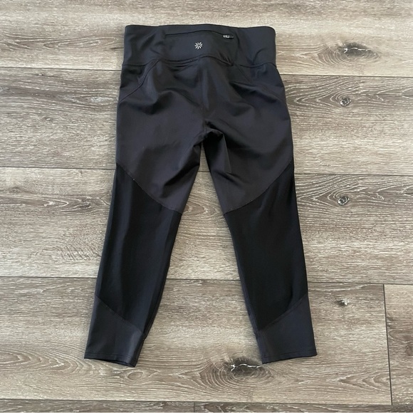 Athleta Mesh‎ Capri leggings Size Small Black - Picture 3 of 10